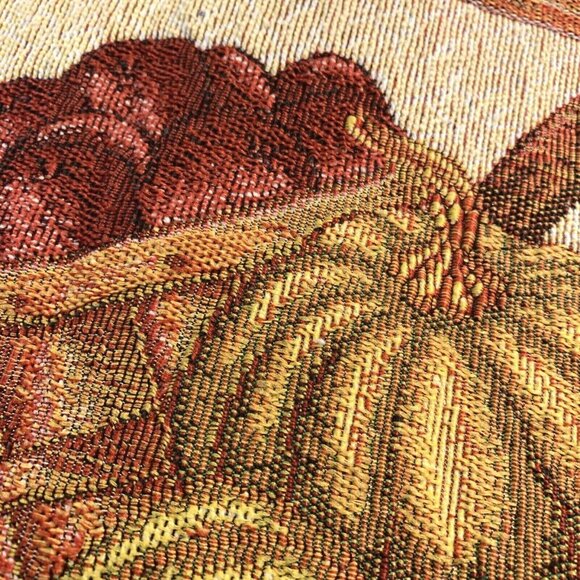 Harvest Thanksgiving Halloween Embroidered Table Runner NWOT - Picture 9 of 12